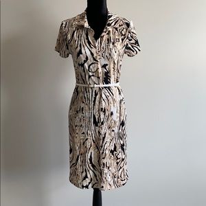 ANNE KLEIN animal print dress